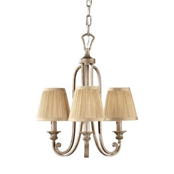 Abbey 3 Light Chandelier - Silver Sand