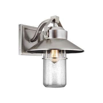Boynton 1 Light Large Wall Lantern - Painted Brushed Steel