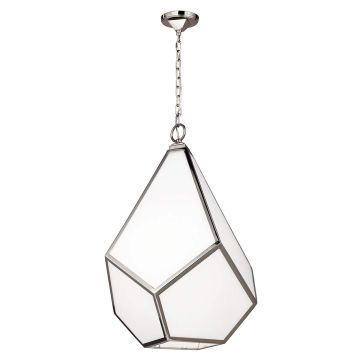 Diamond 4 Light Large Pendant - Polished Nickel
