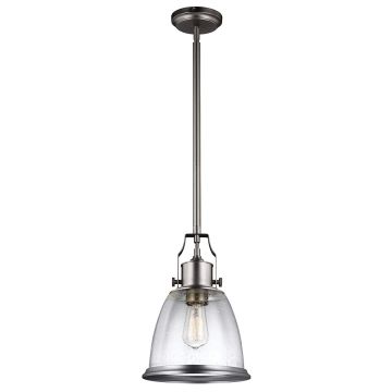 Hobson 1 Light Medium Pendant - Satin Nickel