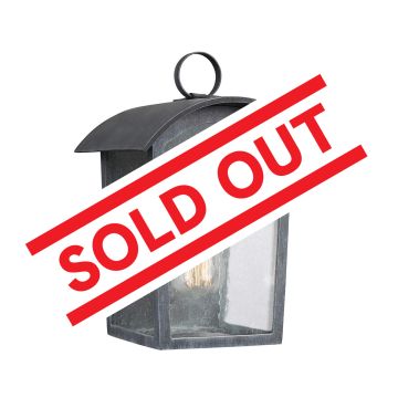 Hodges 1 Light Small Wall Lantern - Ash Black