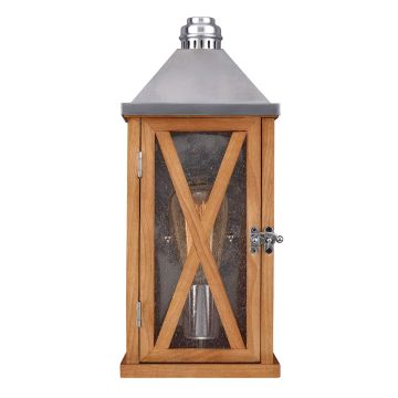 Lumiere 1 Light Wall Light - Natural Oak