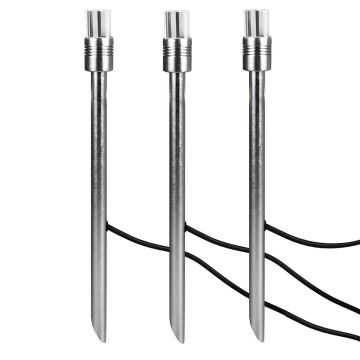Ambleside Starter kit including 3 x 12V Ambient lights and 3 x Spikes - Anodised Aluminium