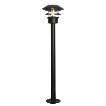 Helsingor 1 Light Bollard Lantern - Black