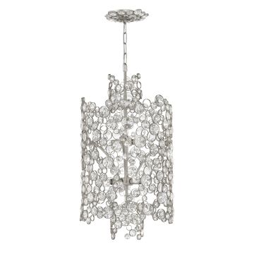 Anya Two Tier Pendant - Silver Leaf