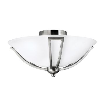 Bolla 2 Light Flush - Brushed Nickel