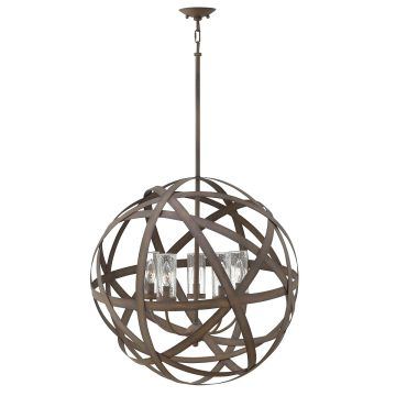 Carson 5 Light Outdoor Chandelier - Vintage Iron