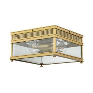 Holborn 2 Light Flush - Brushed Brass