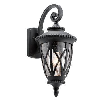 Admirals Cove 1 Light Large Wall Lantern - Textured Black
