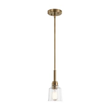 Aivian 1 Light Pendant - Weathered Brass