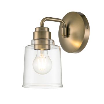 Aivian 1 Light Wall Light - Weathered Brass