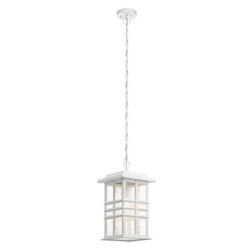 Beacon Square 1 Light Chain Lantern - White