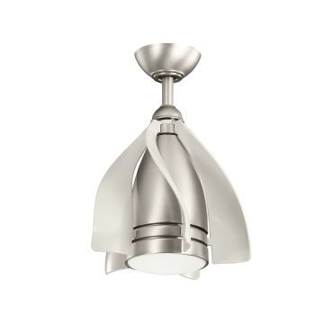 Terna - 15in / 38cm Fan - Brushed Nickel