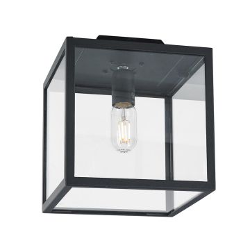 Lofoten 1 Light Flush - Cube - Black