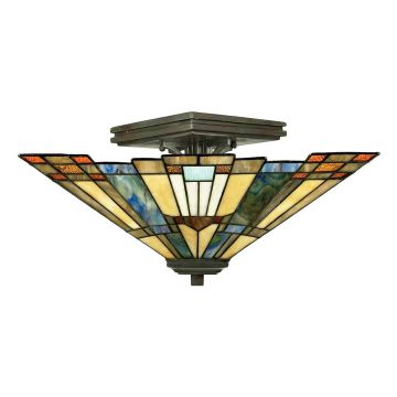 Inglenook 2 Light Semi-Flush - Valiant Bronze