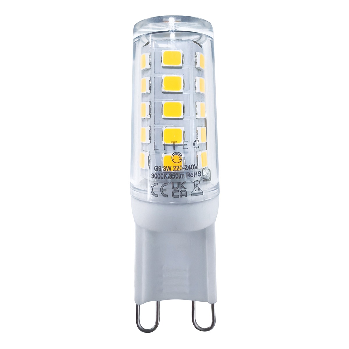 Litec G9 Lamp - Clear Plastic
