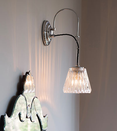 Demelza wall light IP44 rated