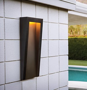 Taper outdoor wall light by Hinkley