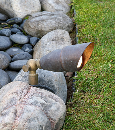 Elstead Lighting Garden Zone Copper spot light