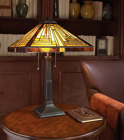 Tiffany Style Lighting - image of a Tiffany table lamp