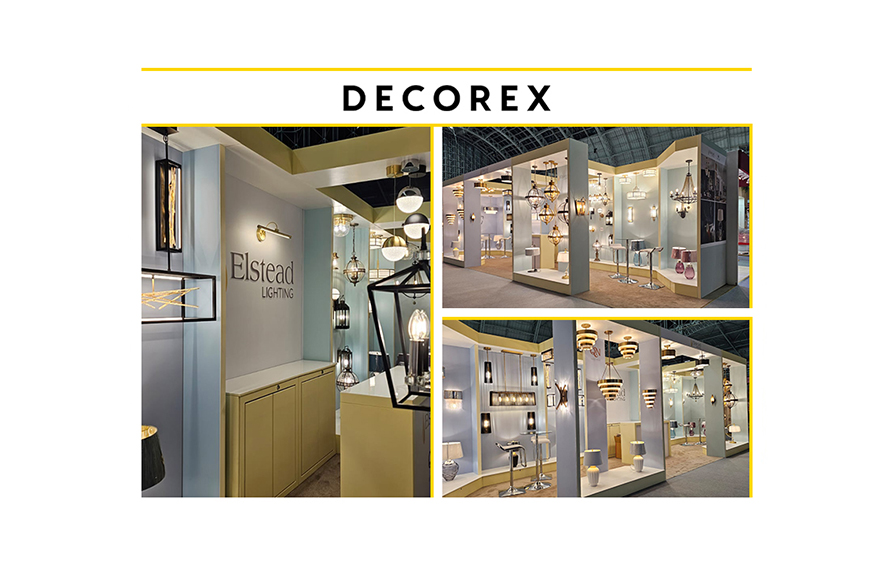 Elstead launch the new 2024 Collection at Decorex show, Olympia, London.  8-11 October 2023.